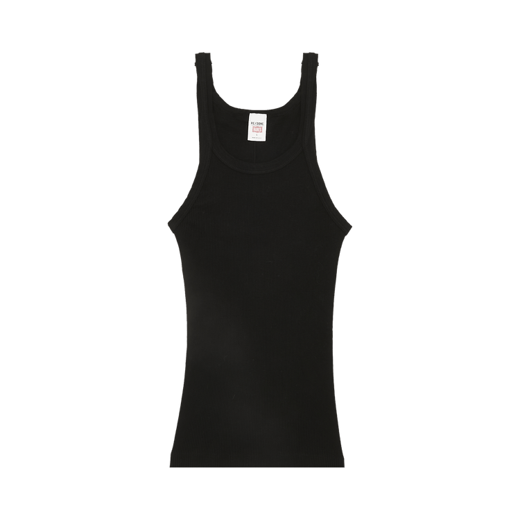 RE/DONE Ribbed Tank "Black"