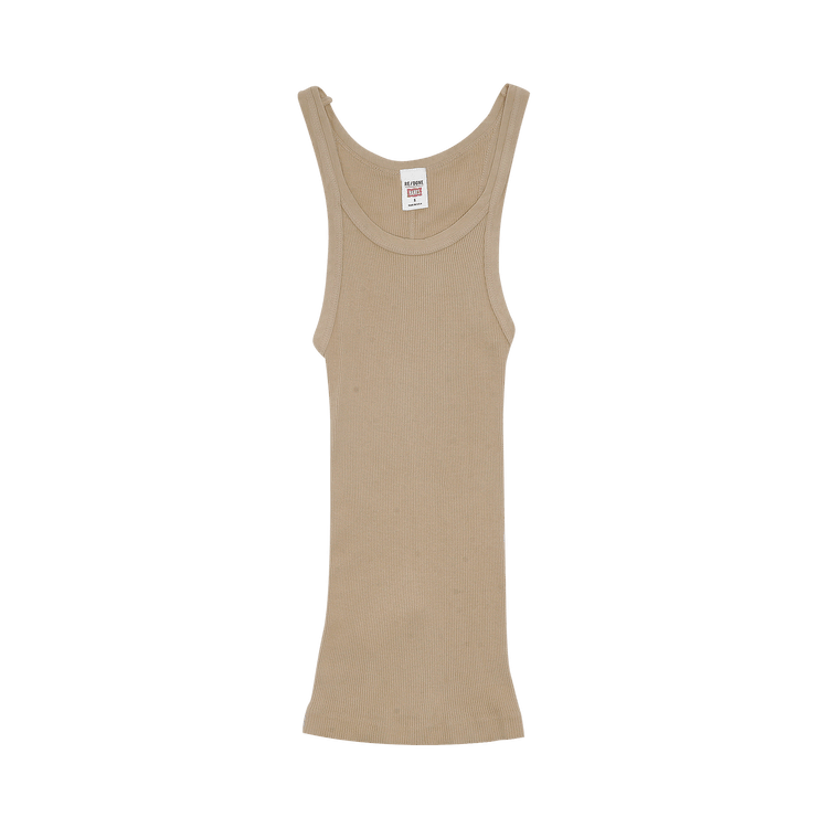 RE/DONE Ribbed Tank "Sand"