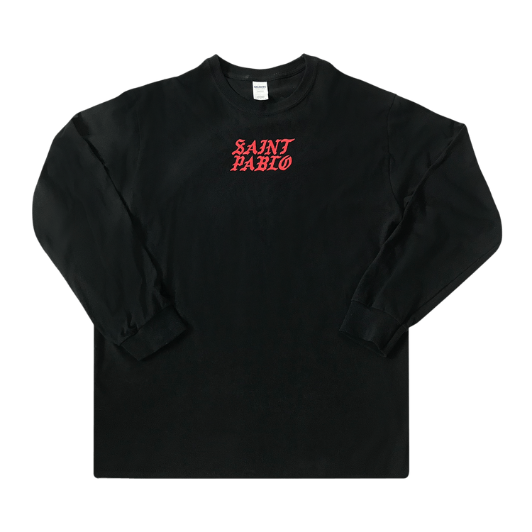 Kanye West Saint Pablo Kim Tennis Long-Sleeve T-Shirt "Black"
