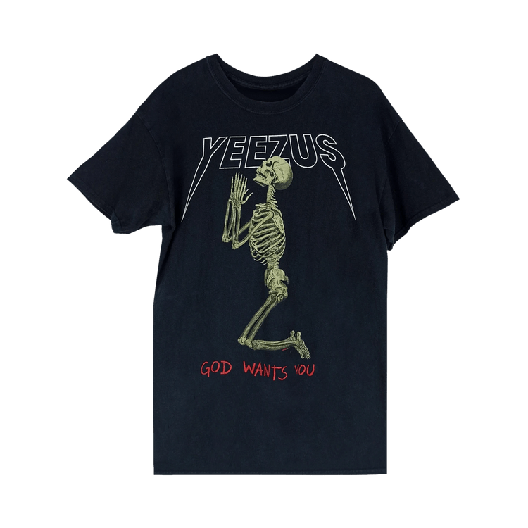Kanye West Yeezus Tour God Wants You T-Shirt "Black"