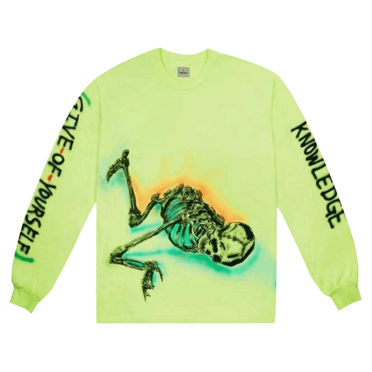 Kanye West x Wes Lang Skeleton Long-Sleeve T-Shirt "Green"