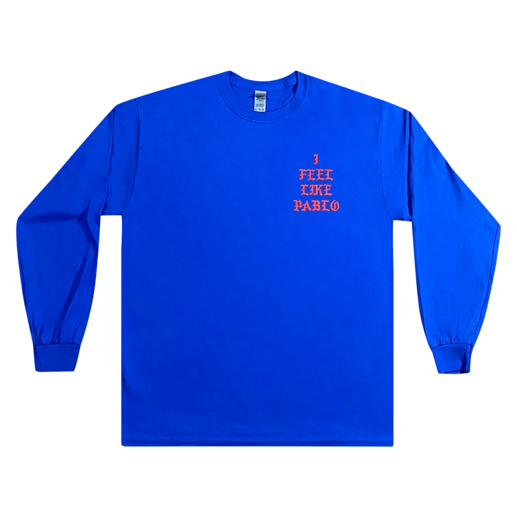 Kanye West Pablo Tour Long-Sleeve T-Shirt "Blue"