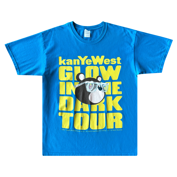 Kanye West Glow In The Dark Tour Takashi Murakami T-Shirt "Blue"