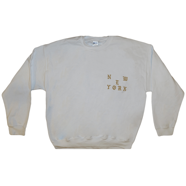 Kanye West Philadelphia Pablo Pop-Up Who Your Real Friends Crewneck "White"