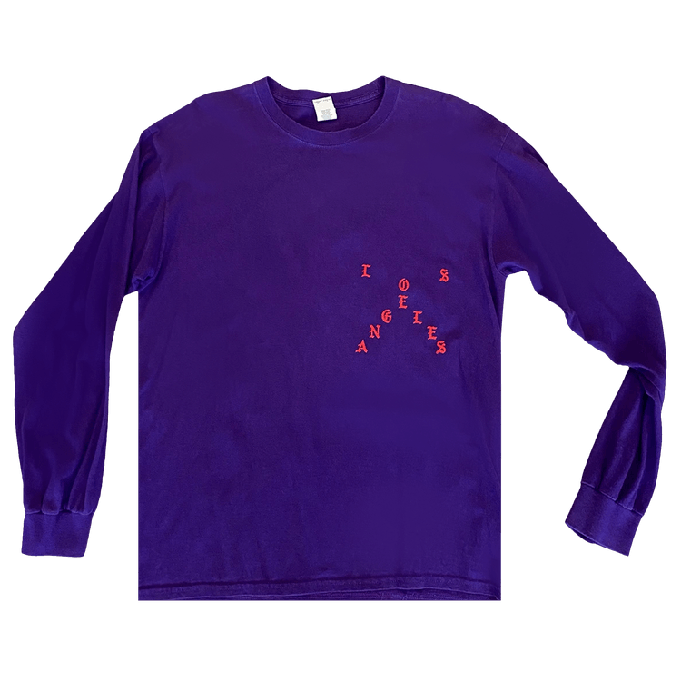 Kanye West Los Angeles Pablo Pop-Up We Young And We Alive Long-Sleeve T-Shirt "Purple"