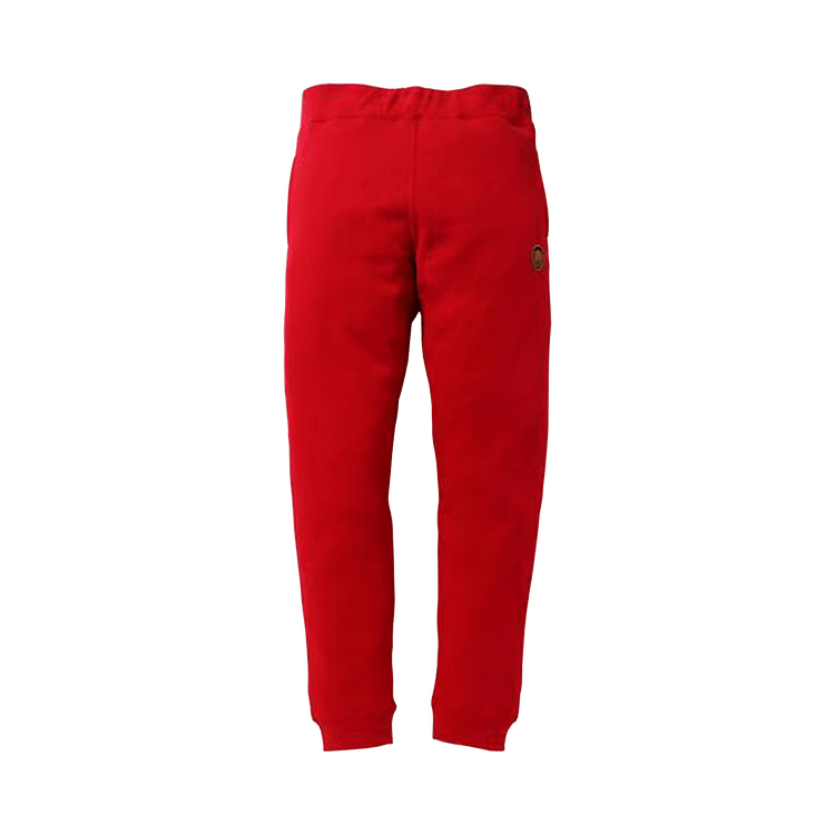 BAPE x Kid Cudi Slim Sweat Pants "Red"