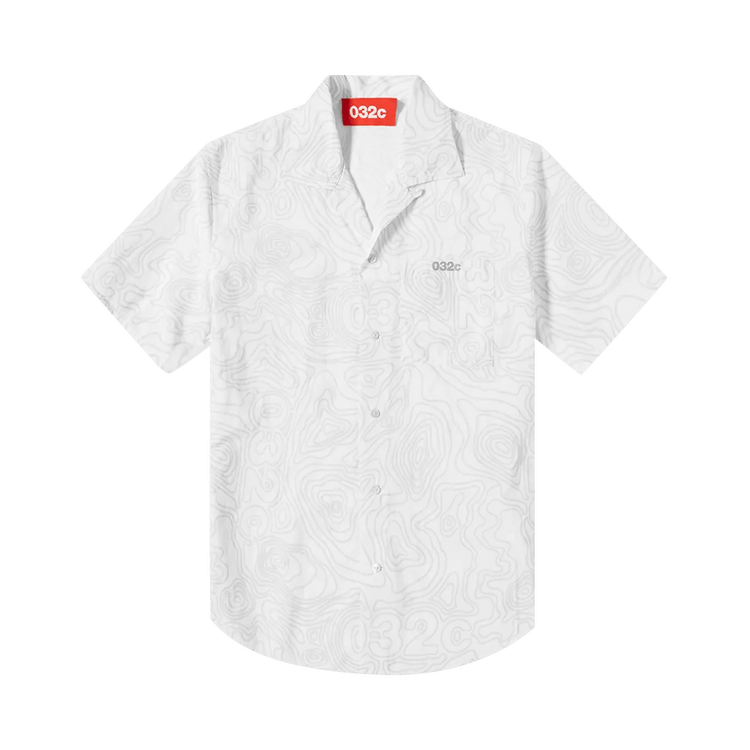 032C Topos Nylon Shor-Tsleeve T-Shirt "White"