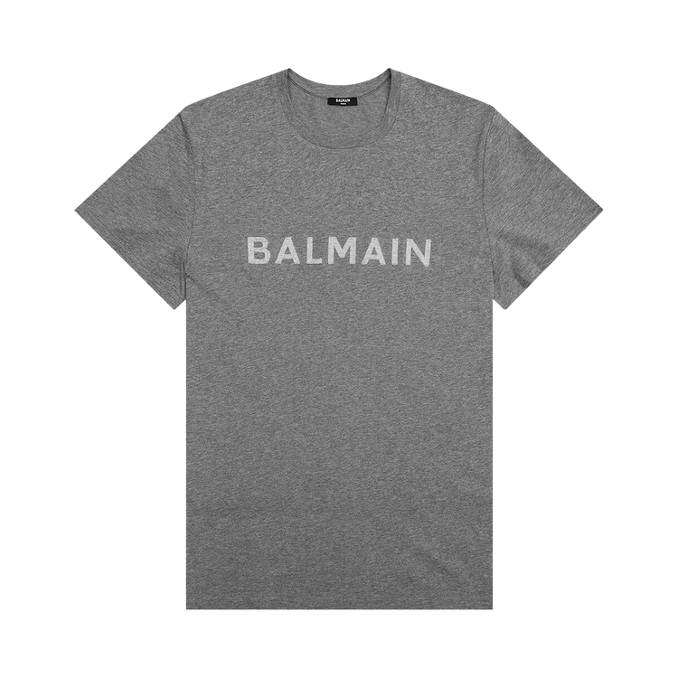 Balmain Eco Sustainable Cut T-Shirt "Dark Grey"
