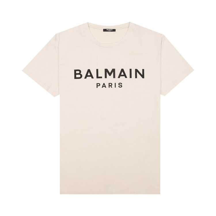 Balmain Printed T-Shirt "Ivoire/Noir"