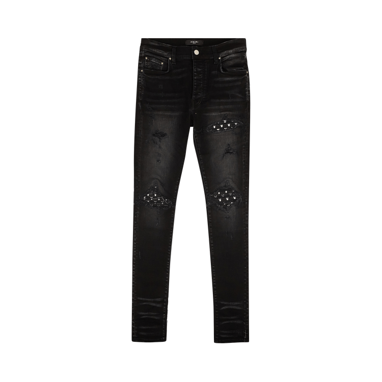 Amiri MX1 Leather Playboy Jean "Black"