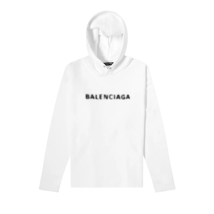 Balenciaga No Rib Hoodie "White"
