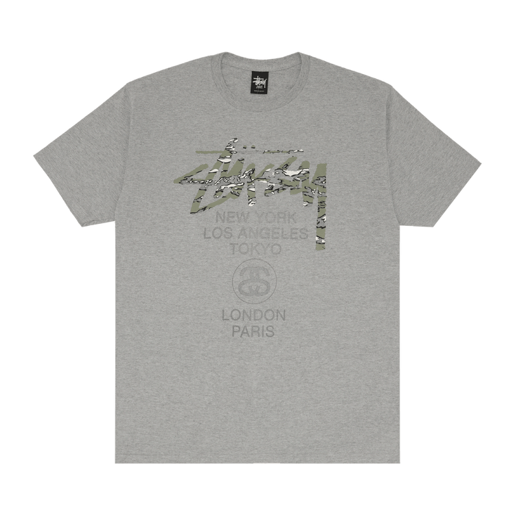 Stussy World Tour Camo Tee "Grey"