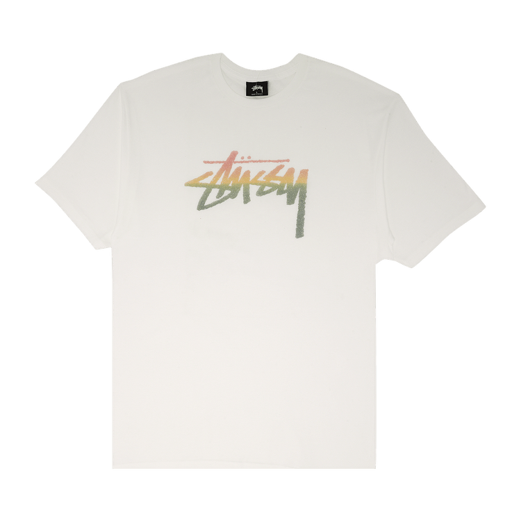 Stussy Stock Fade Tee "White"