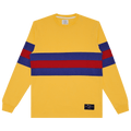 Noah Long-Sleeve Rugby Crew "Yellow/Marine/Dark Red"