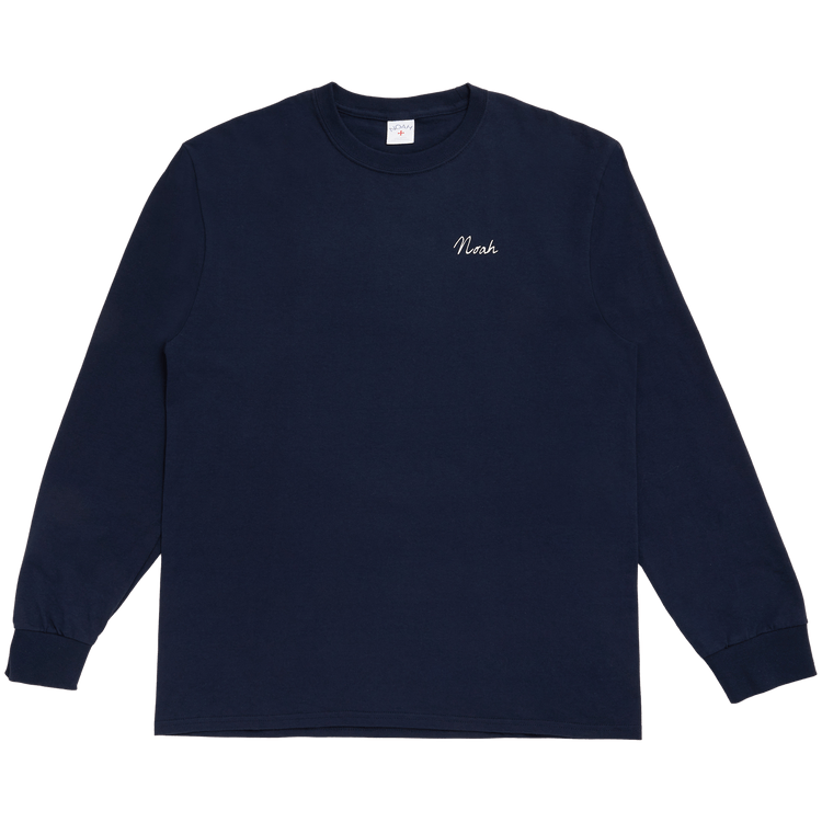 Noah Long-Sleeve Mountain Goat Tee "Deep Navy"