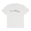 Noah Short-Sleeve Mountain Range Tee "White"