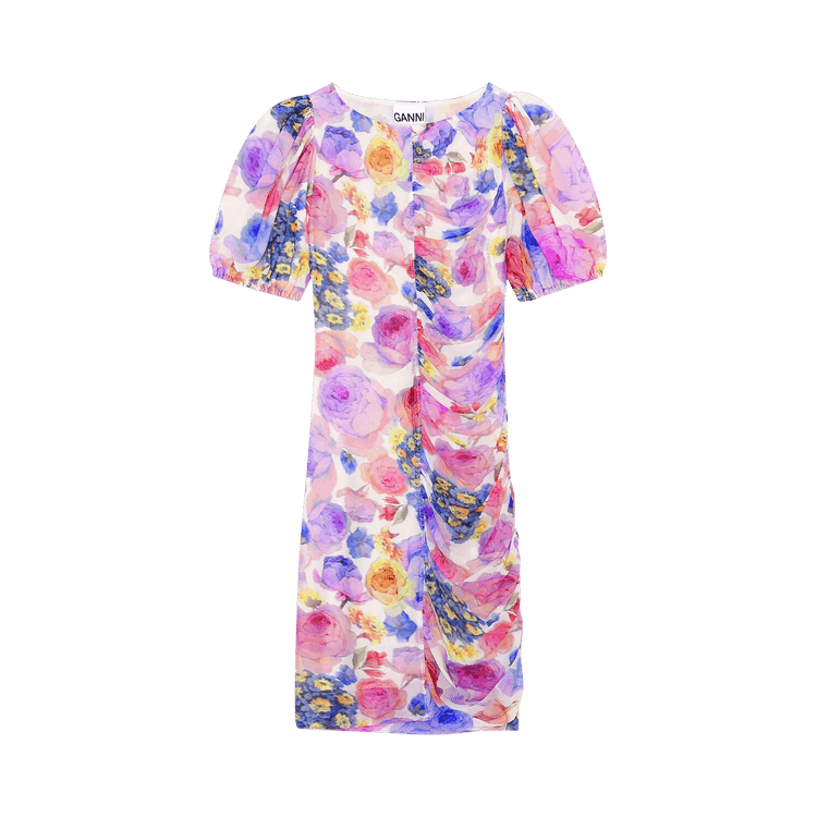 GANNI Mesh Dress "Multi"