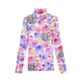 GANNI Printed Mesh Turtleneck "Multi"
