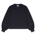 GANNI Puff Sleeve Sweatshirt "Black"