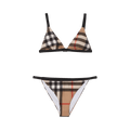 Burberry Vintage Check Triangle Bikini "Archive Beige"