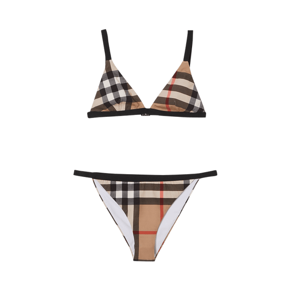 Burberry Vintage Check Triangle Bikini "Archive Beige"
