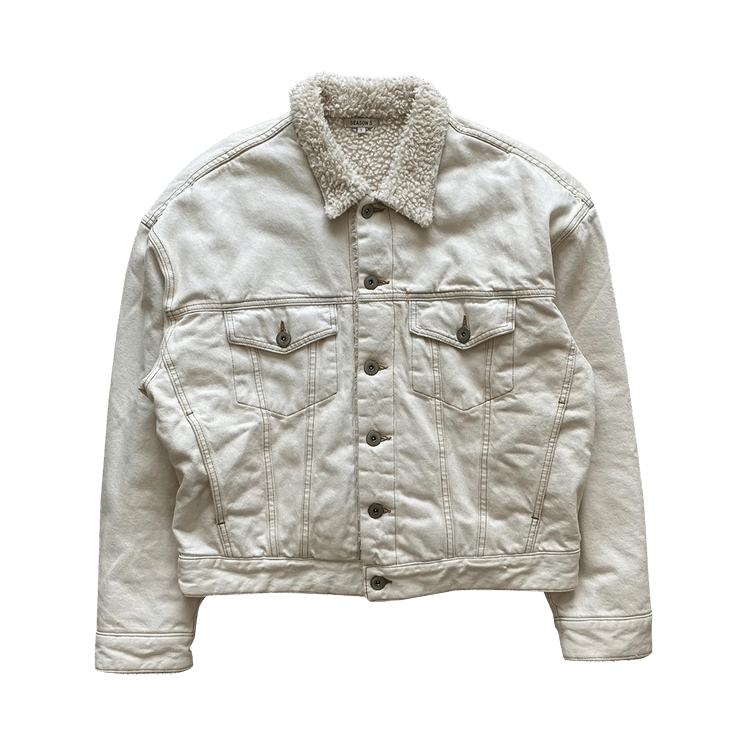 Yeezy Season 5 Sherpa Denim Work Jacket "Ivory"