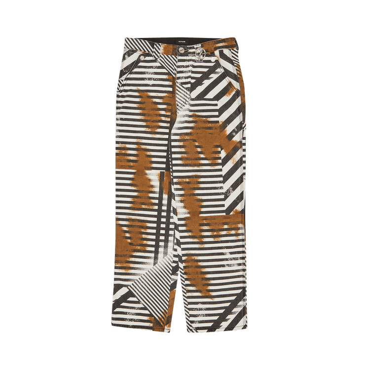 We11done Striped Carpenter Pants "Black"