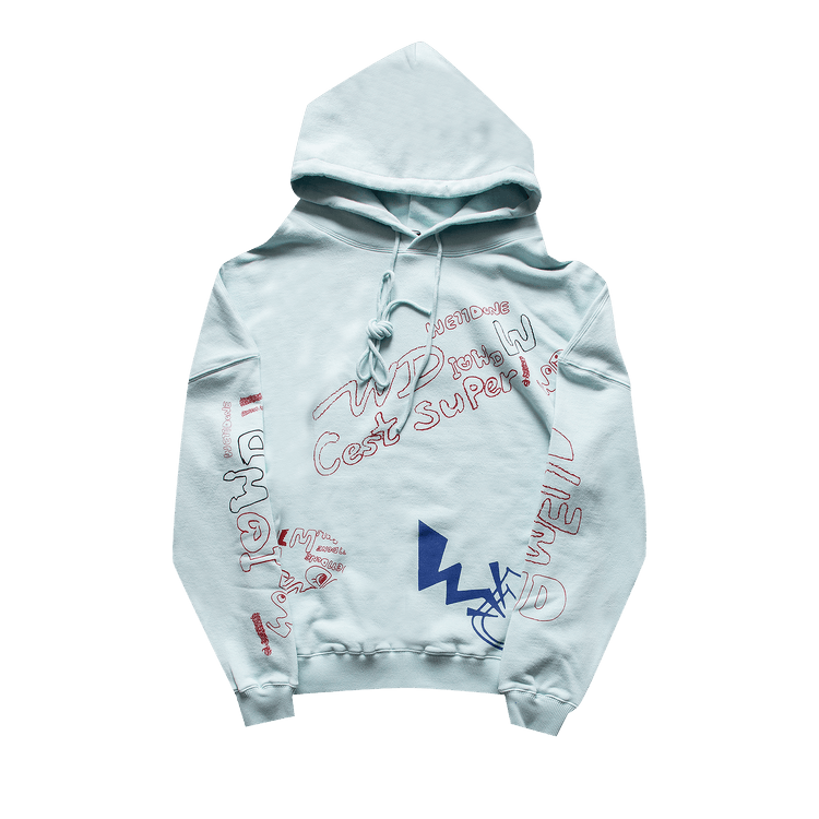 We11done Graffiti V1 Hoodie "Mint"