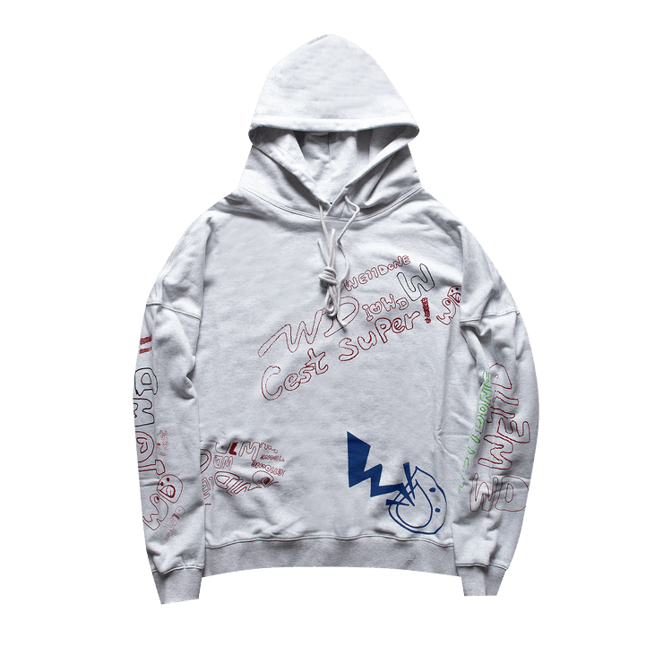 We11done Graffiti V1 Hoodie "Grey"