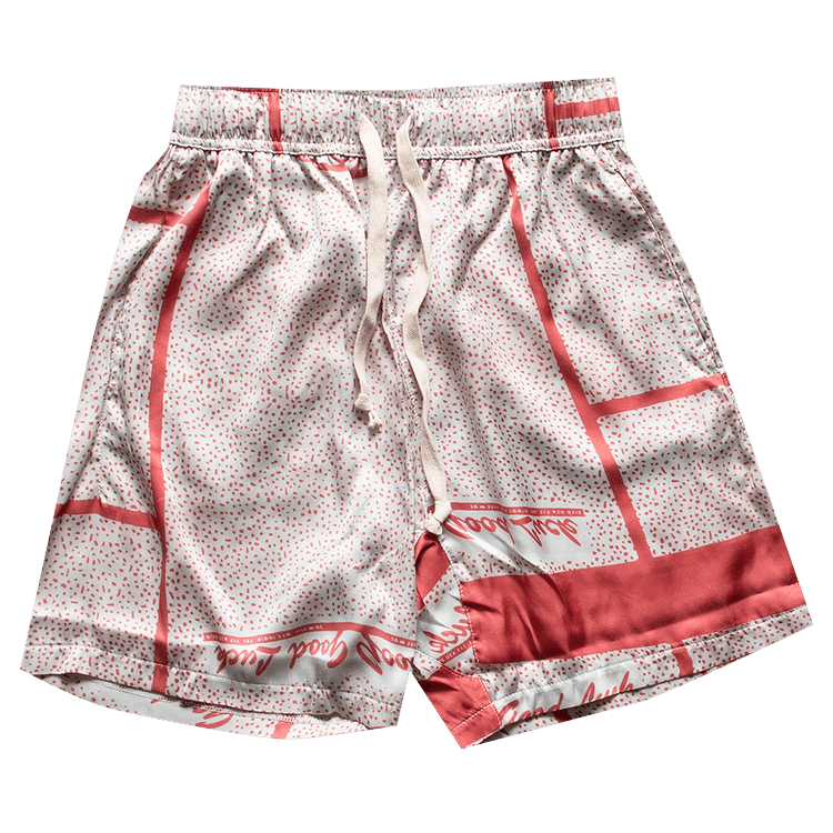 Mr. Saturday Good Luck Lounge Shorts "Pink/Red"