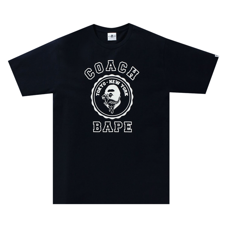 BAPE x Coach College Tee "Black"