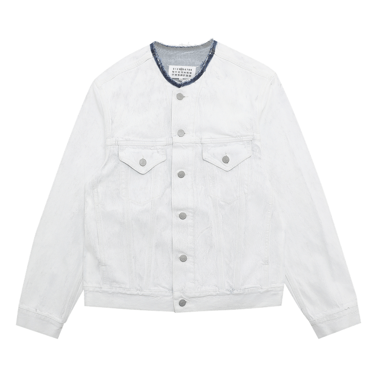 Maison Margiela Painted Denim Jacket "White/Blue"