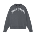 Palm Angels GD Curved Logo Crew "Black/White"