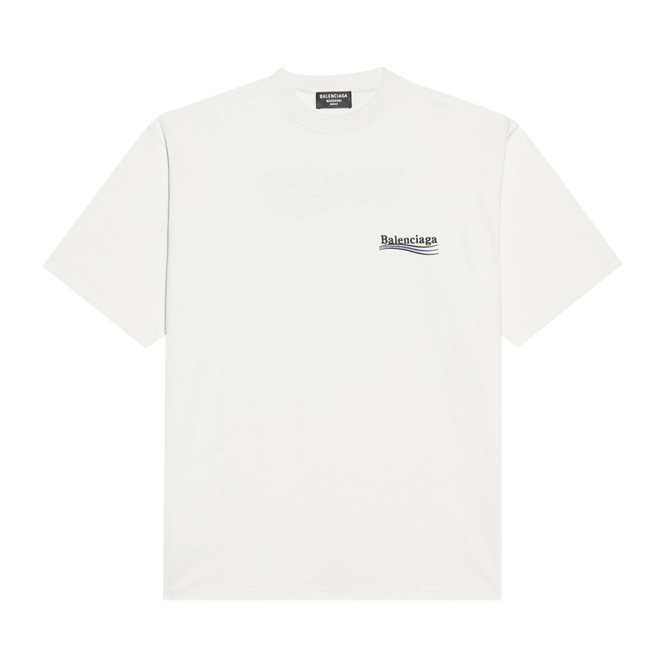 Balenciaga Political Campaign Large Fit T-Shirt "Dirty White/Blk/Blue"