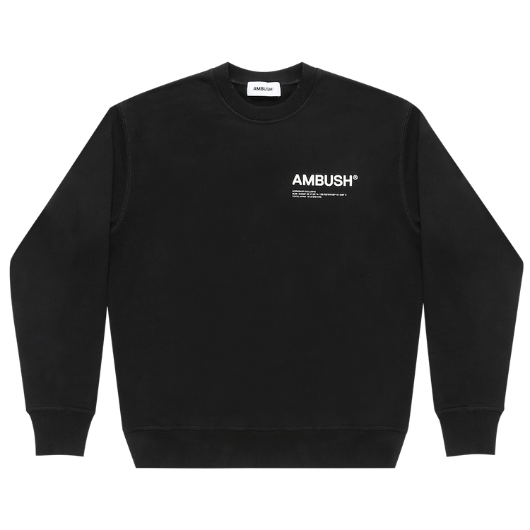 Ambush Fleece Workshop Crewneck "Black"