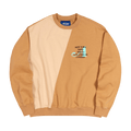 Awake NY Two-Tone Split Crewneck "Sand"