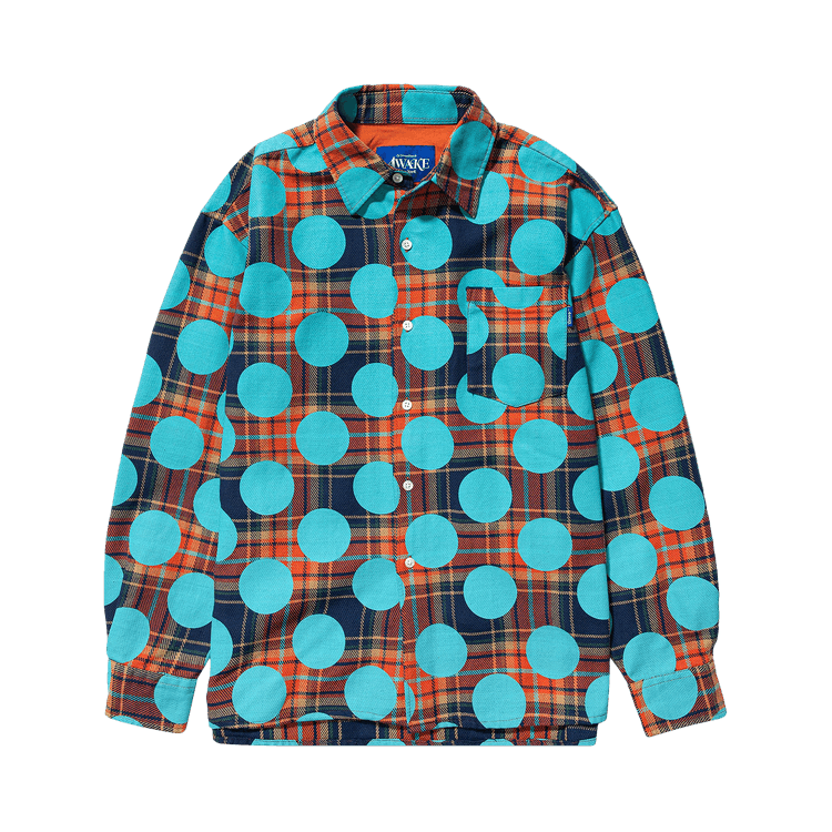 Awake NY Polka Dot Flannel Shirt "Clay"