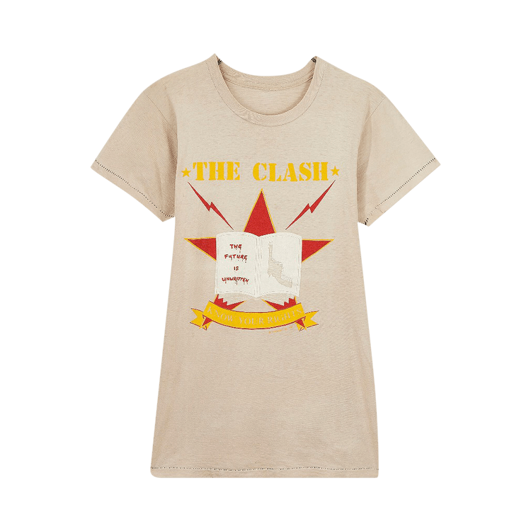 Vintage The Clash Know Your Rights Tee "Tan"