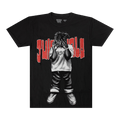 Vlone x Juice WRLD Black Man Of The World Short-Sleeve T-Shirt "Black/Red"