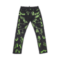 Vlone x Endless Embroidered And Distressed Denim Jeans "Black/Less Green"