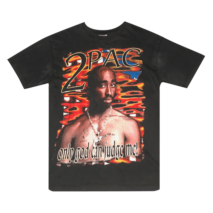 Vintage Late Tupac Shakur Only God Can Judge Me Tee "Black"
