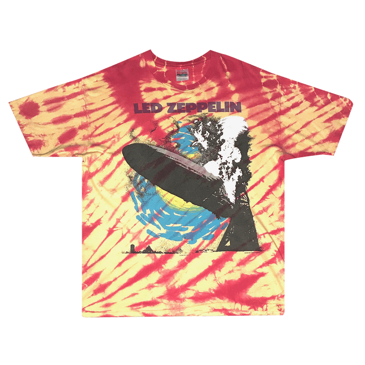 Vintage Mid Led Zeppelin First Album Art Tee "Tie-Dye"