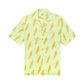 Acne Studios Simon Camp Collar Textured Shirt "Yellow"