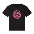 Versace Medusa Smiley T-Shirt "Black/Fuchsia"