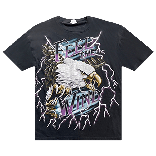Vintage Feel The Wind Eagle Tee "Black"