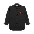 Comme des Garçons PLAY Button Up Shirt "Black"