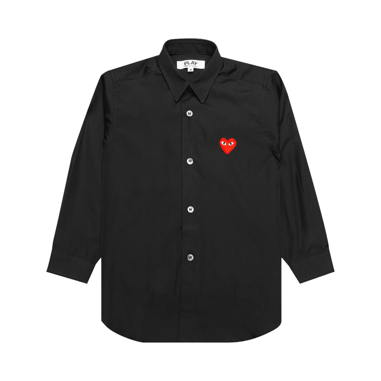 Comme des Garçons PLAY Button Up Shirt "Black"