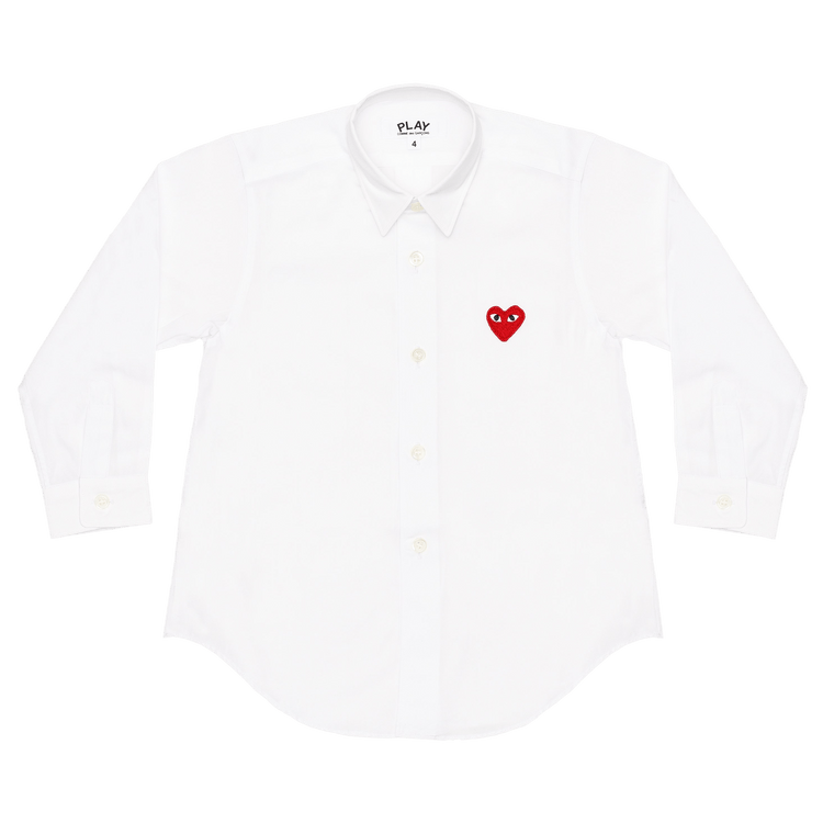Comme des Garçons PLAY Button Up Shirt "White"