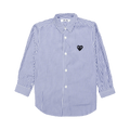 Comme des Garçons PLAY Long-Sleeve Striped Shirt "White/Blue"