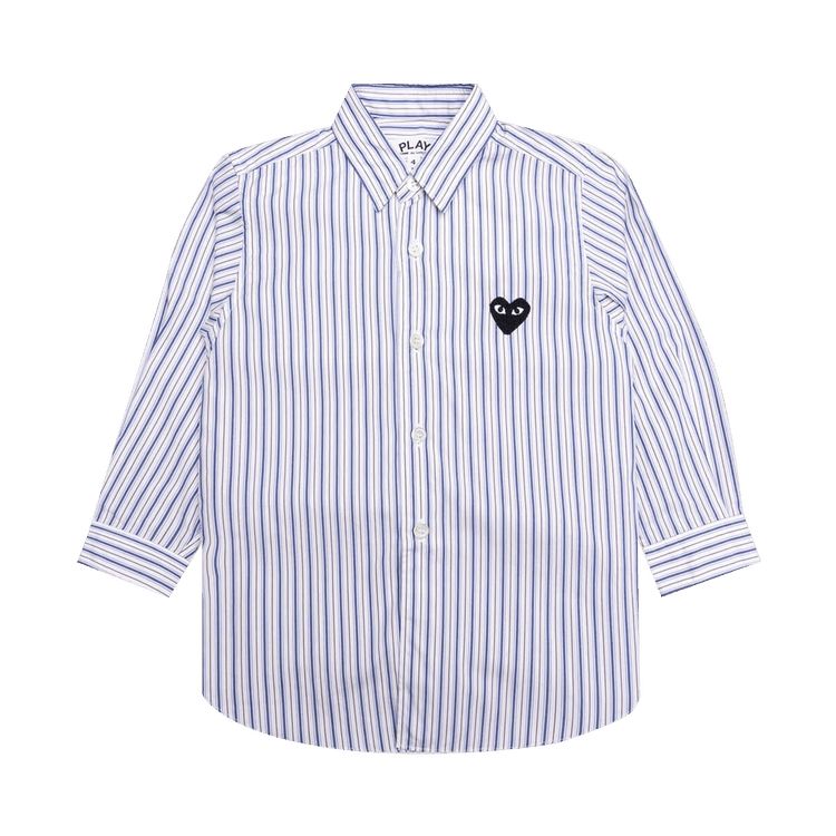 Comme des Garçons PLAY Striped Shirt "White/Blue/Brown"